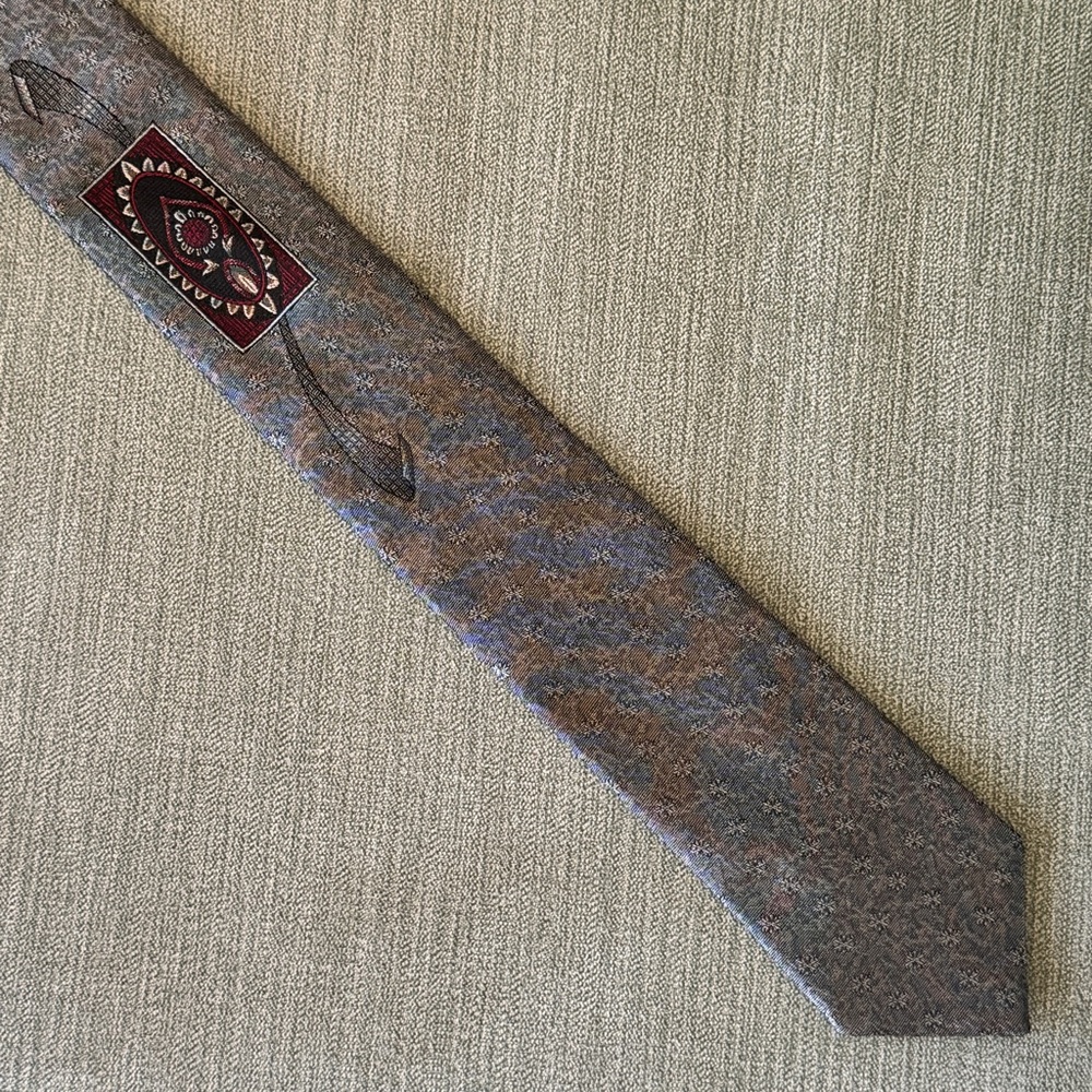 Vintage String Beans Stringbeans Skinny Tie Necktie, 56 inches long